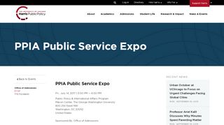 
                            9. PPIA Public Service Expo | Harris Public Policy