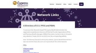 
                            6. PPO & PBM Network Directory | Cypress