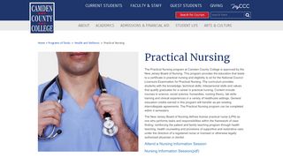 
                            8. Practical Nursing - Camden County College