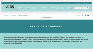 
                            7. Practice Resources - American Society for Dermatologic Surgery