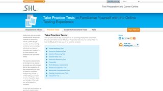 
                            1. Practice Tests | SHL Direct