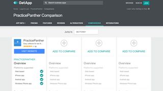 
                            7. PracticePanther Comparison with Similar Apps | GetApp®