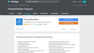 
                            8. PracticePanther Features & Capabilities | GetApp®