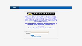 
                            9. Practitioner Login - jhcredweb.jhmi.edu