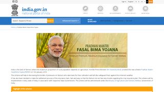 
                            9. Pradhan Mantri Fasal Bima Yojana | National Portal of India