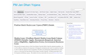 
                            10. Pradhan Mantri Mudra Loan Yojana (PMMY) Details - PM Jan ...