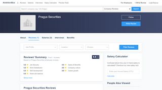 
                            8. Pragya Securities Reviews by Employees | …