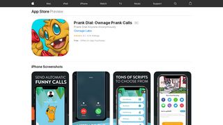 
                            4. Prank Dial: Ownage Prank Calls on the App Store
