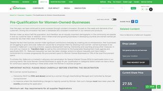 
                            6. Pre-Qualification for Women-Owned-Businesses - Safaricom