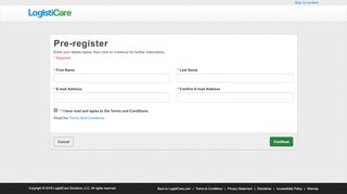 
                            10. Pre-Registration - LogistiCare Member Services
