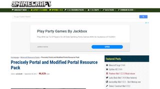 
                            1. Precisely Portal and Modified Portal Resource Pack - 9Minecraft