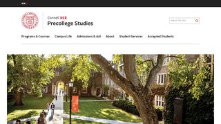 
                            3. Precollege Studies - Cornell SCE - Cornell University