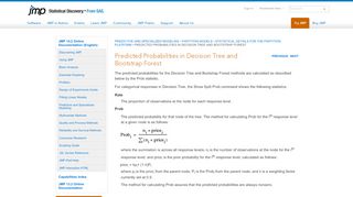 
                            9. Predicted Probabilities in Decision Tree and Bootstrap Forest - JMP.com