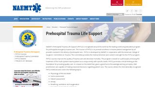 
                            7. Prehospital Trauma Life Support - naemt