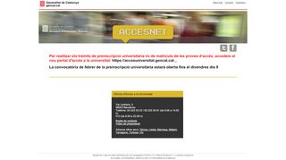 
                            2. Preinscripció Universitària - Inici | Accesnet - Generalitat de ...