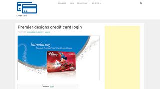 
                            6. Premier designs credit card login - Credit card