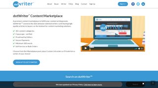 
                            1. Premium Content Marketplace - dotWriter™