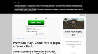 
                            8. Premium Play. Come fare login area clienti