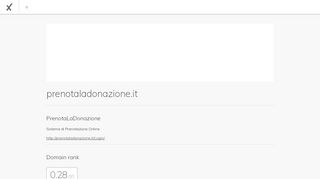 
                            1. prenotaladonazione.it:PrenotaLaDonazione