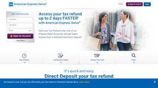 
                            2. Prepaid Cards for Your Tax Refund | American Express Serve®