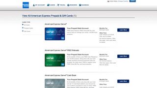 
                            9. Prepaid Debit and Gift Cards | American Express