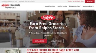 
                            4. Prepaid Debit Card | Ralphs Rewards Plus Prepaid Debit Card