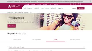 
                            4. Prepaid Gift Cards - FAQs - Axis Bank