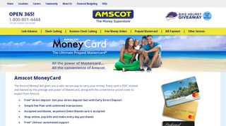 
                            8. Prepaid Mastercard - Amscot