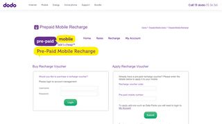 
                            8. PrePaid Mobile Quick Recharge | Dodo Services