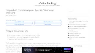 
                            6. prepaid.citi.com/amwayus - Access Citi Amway Wirecard ...