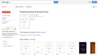 
                            2. Preparatory Book of German Prose