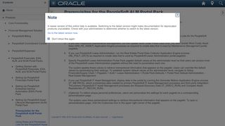 
                            8. Prerequisites for the PeopleSoft ALM Portal Pack - Oracle Docs