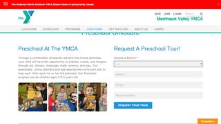 
                            9. Preschool - Merrimack Valley YMCA