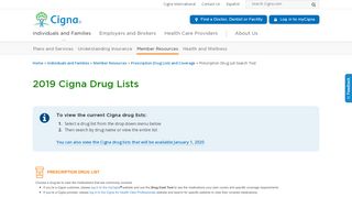 
                            9. Prescription Drug List and Coverage | Cigna