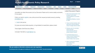 
                            5. Press | Centre for Economic Policy Research