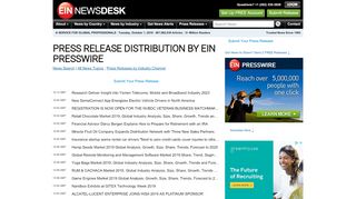 
                            7. Press Release Distribution by EIN Presswire - EIN News