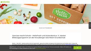 
                            7. Pressebereich HelloFresh | HelloFresh