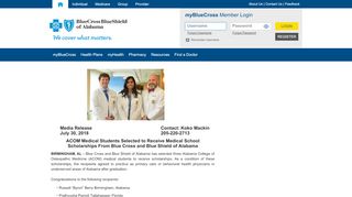 
                            4. PressReleaseInfo - Blue Cross and Blue Shield of Alabama