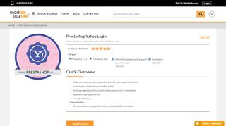 
                            8. Prestashop Yahoo Login Module| Prestashop Marketplace
