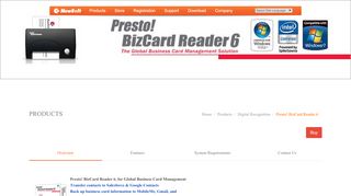 
                            8. Presto! BizCard Reader 6 / Digital Recognition / …