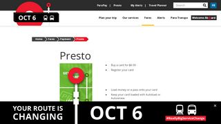 
                            2. Presto | OC Transpo