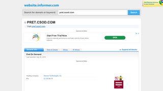 
                            5. pret.csod.com at WI. Pret On Demand - Website Informer