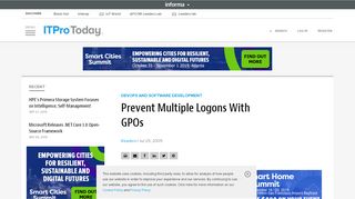 
                            5. Prevent Multiple Logons With GPOs | IT Pro