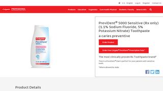 
                            2. PreviDent® 5000 Sensitive (Rx only) (1.1% Sodium Fluoride ...