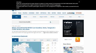 
                            9. Previsioni meteo in Italia e nel Mondo - La Stampa