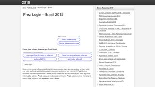 
                            7. Prezi Login - Brasil - 2019 - 2018 Dicas