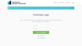 
                            2. PriceFinder Login | APM