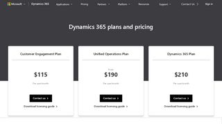 
                            3. Pricing | Microsoft Dynamics 365