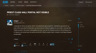 
                            8. Priest class hall portal not visible - Customer Support - World of ...
