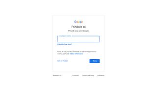 
                            7. Prihláste sa – Účty Google